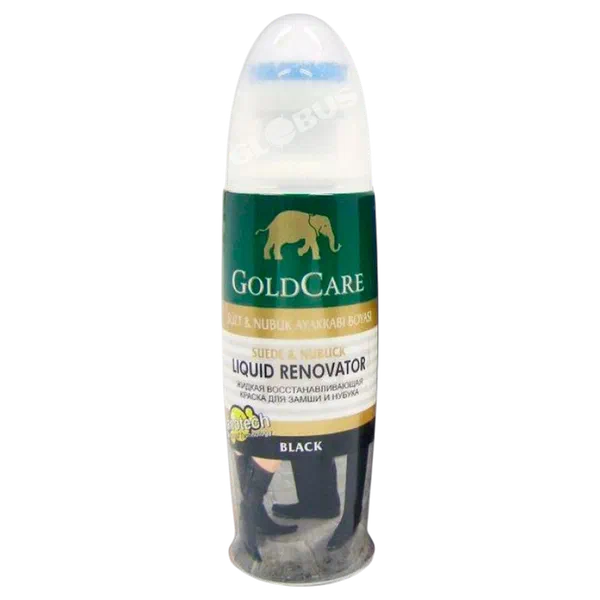 Бут кийим боегу Goldcare нубук жана замшы үчүн кара 75мл GL