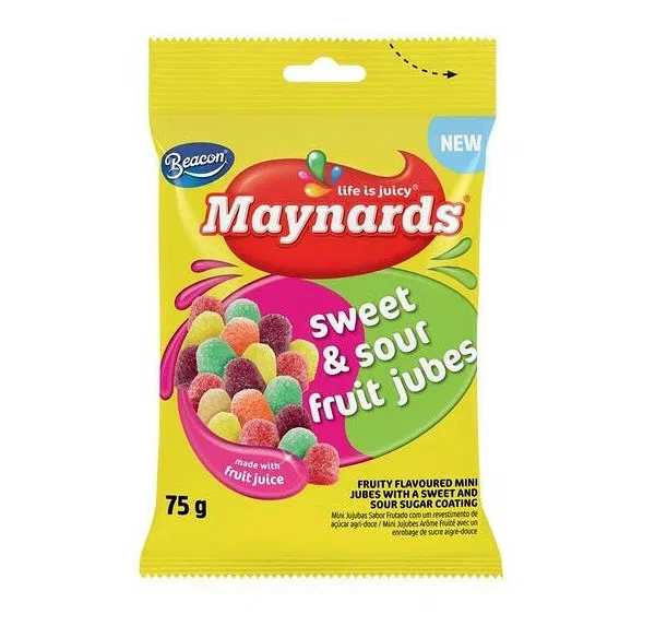Maynards Sweet Sour Jubes 60g/75g