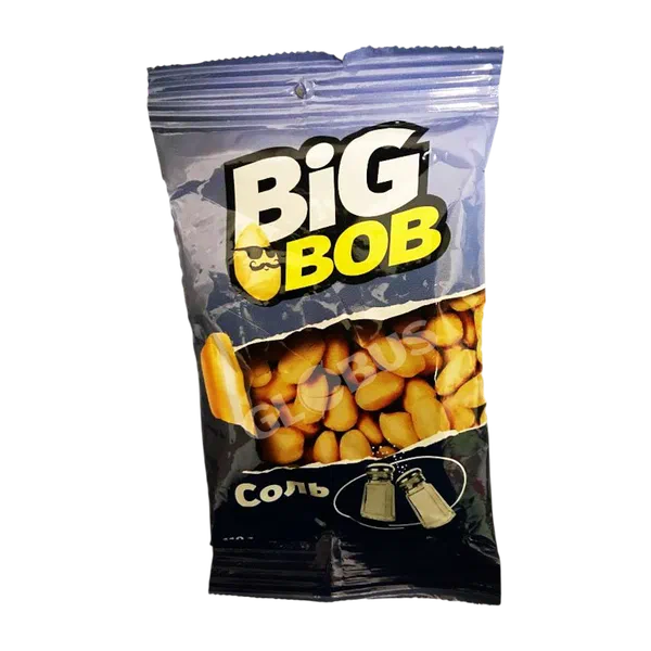 Орехи Big Bob Арахис жарен соленый 110г п/п