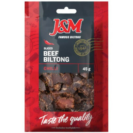 Beef Biltong Chilly Sliced 45g