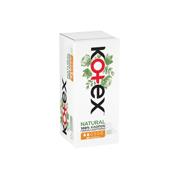 Kotex Natural Нормал көөктөрү 40д