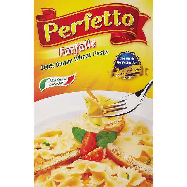 PERFETTO FARFALLE NO.250 TRADITIONAL BOW-TIE SIZED PASTA 500G