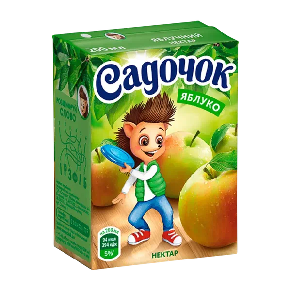 Сок Садочок ябл 0,2л т/п Сандора Украина 27