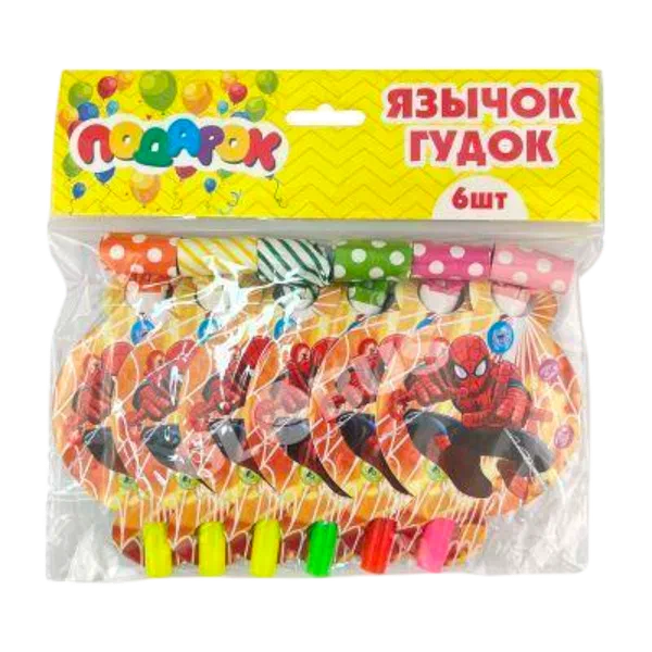 Свистульки с карточкой Disney 6шт