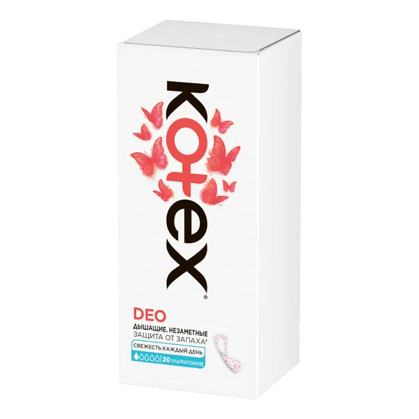 Прокладки ежедн Kotex Ультратонкие Deo 20шт