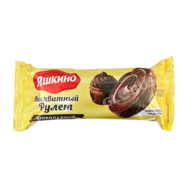 Рулет Яшкино бисквит шоколад 200г KDV