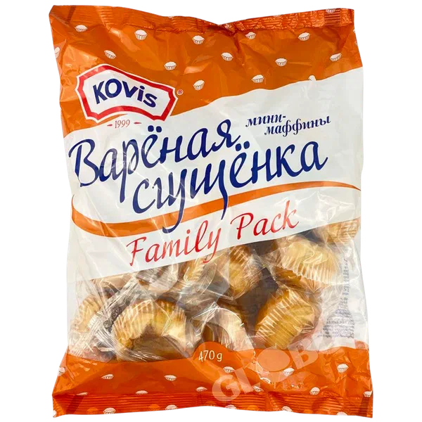 Маффины мини Kovis вар. сгущ. крем 470г