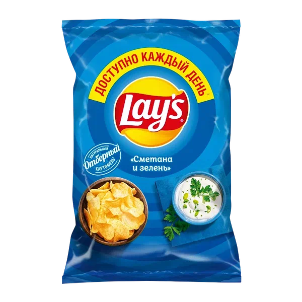 Lay's каймак/жашылча чипсылары 70г