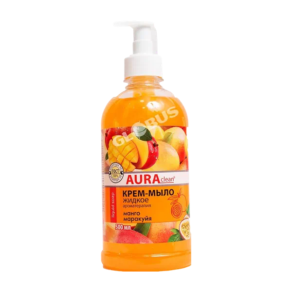 Aura clean жидк Манго/маракуйя суюк самын-креми 500мл
