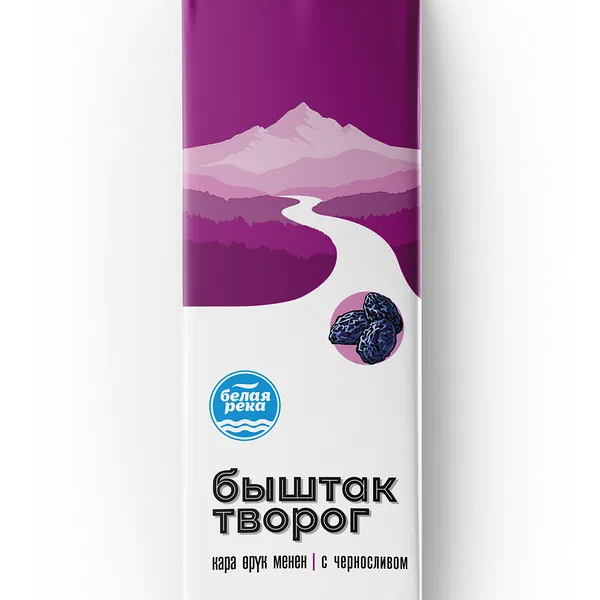 Творожок Белая река с черносливом 25% 450г ЗМЖ