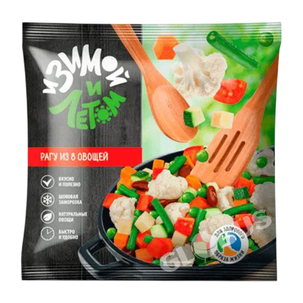 Смесь овощная И зимой и летом Рагу из 8 овощей заморож. 400г РЦ