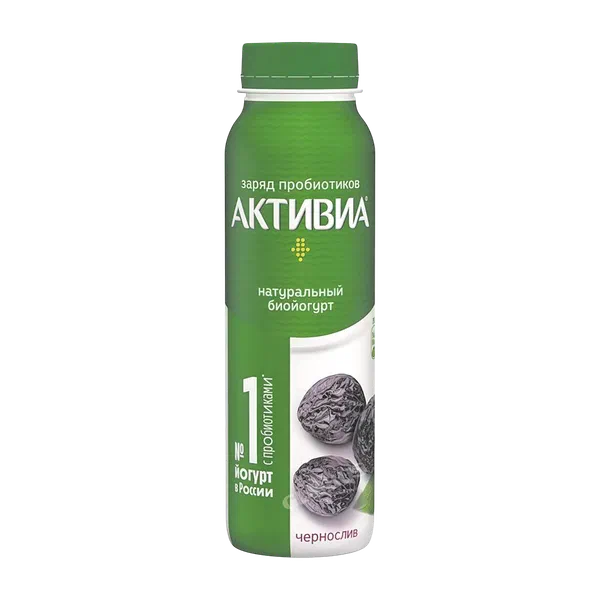 Йогурт питьевой Danone Активиа чернослив 2,1% 260г п/б