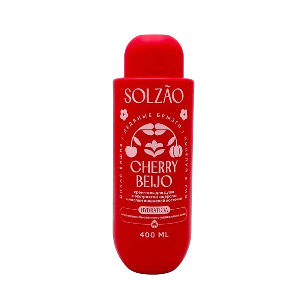 Крем-гель д/душа Solzao Cherry Beijo 400мл