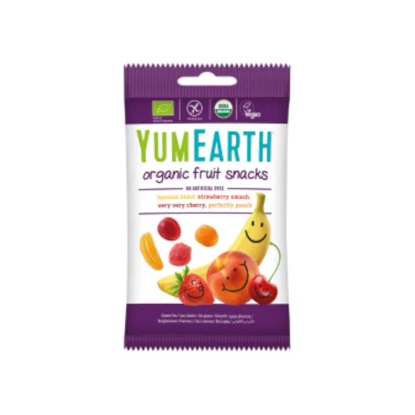 Yum Earth кулп/алча/шабд/банан момпосуйлар 50г
