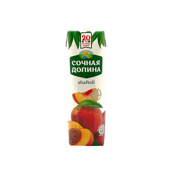 Сок Сочная долина Персик 1л т/п Узбекистан 12