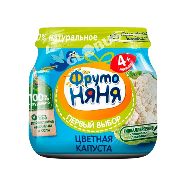 Фруто Няня түстүү капуста балдар маңызы 4 айдан 80г