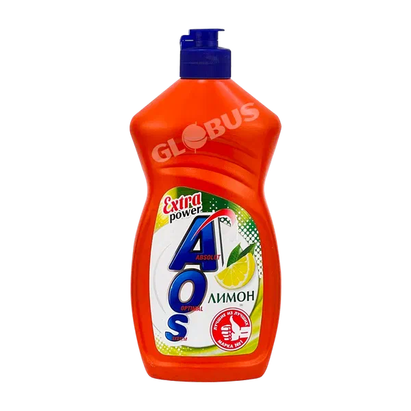 Средство д/мытья посуды AOS лимон 450мл
