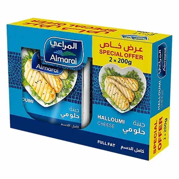 ALMARAI FRESH FULL FAT HALLOUMI CHEESE FOR GRILLING 200G