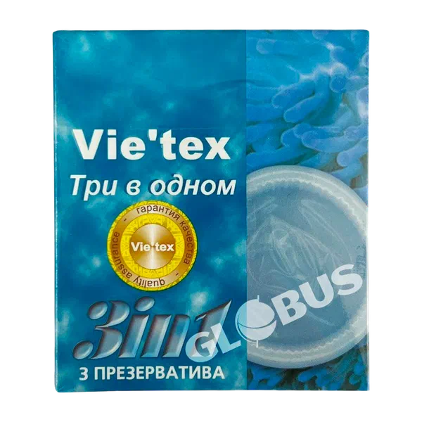 Презервативы Vie`tex 3в1 3шт