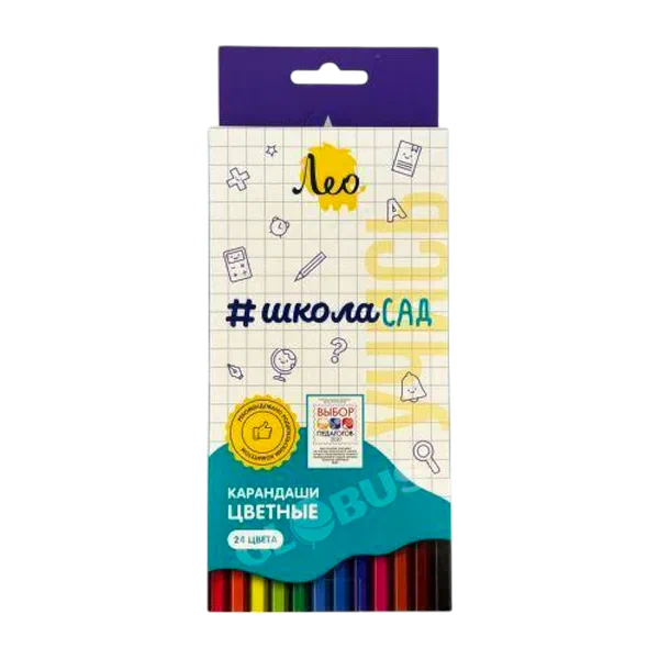 Лео Школа Сад 24түс калем томтому