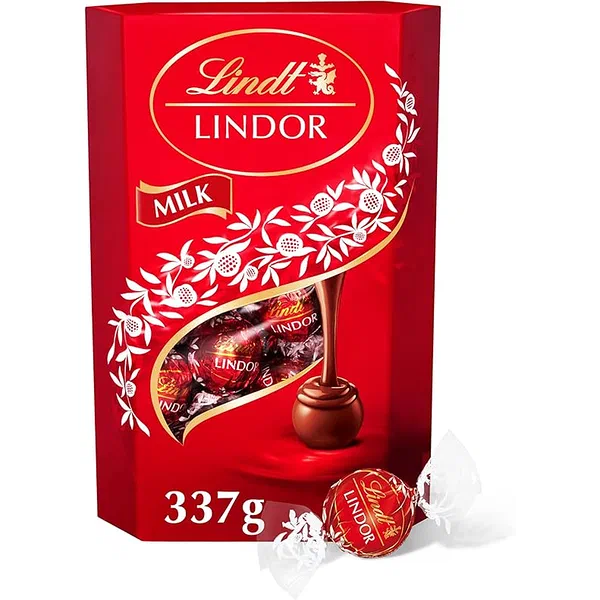 LINDT LINDOR MILK CHOCLT 337G - MILK LINDOR TRUFFLES GIFT BOX