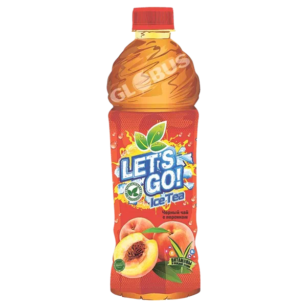 Напиток чай холод.Let's Go Ice Tea черн перс б/г 0,5л п/б