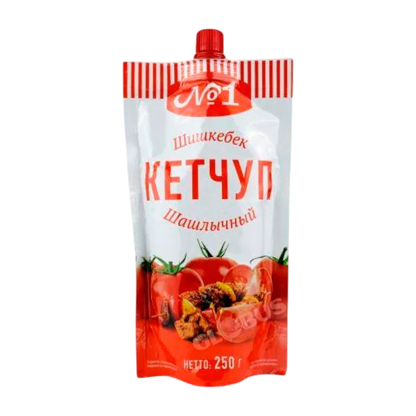 Кетчуп №1 шашлычный 250 г д/п PL1