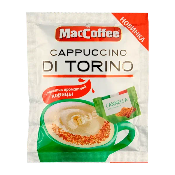 Кофе MacCoffee Di Torino Cappuccino Cannella кориц 25,5г саше