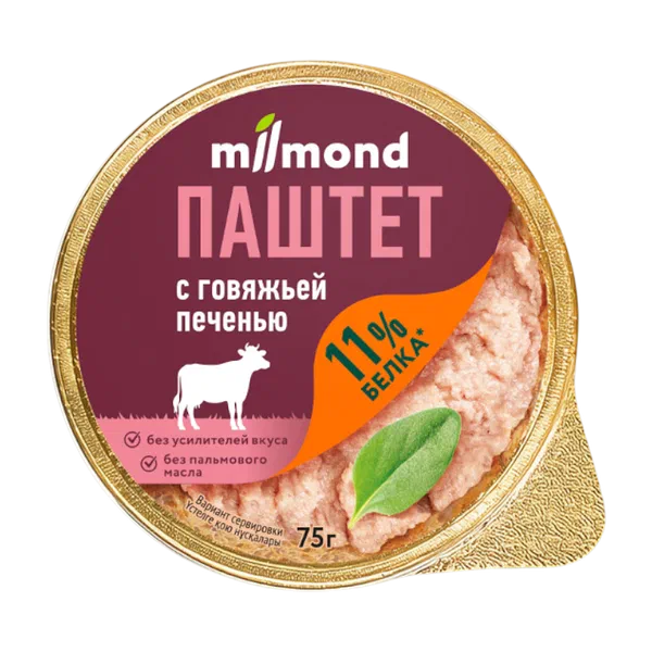 Milmond уй боорунан паштет 75г