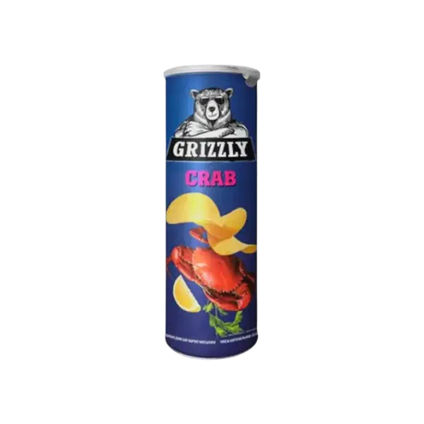 Чипсы Grizzly Краб 130г конт Казахстан 15