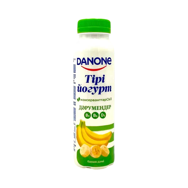 Danone банан кошулган ичуучу йогурту 1,2% 270г