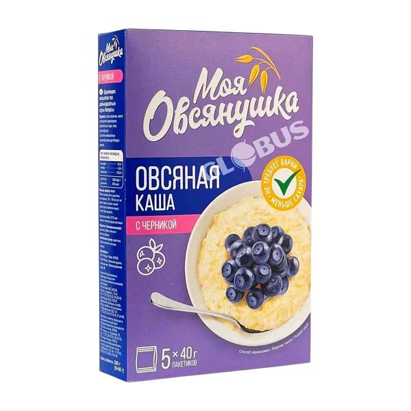 Каша Моя овсянушка овсян с черник 5*40г