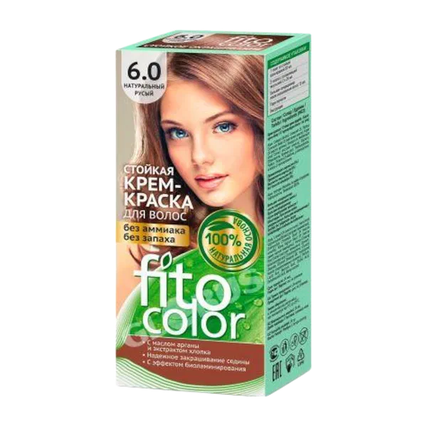 Крем-краска д/волос Fitocolor стойк 6.0 натур русый.
