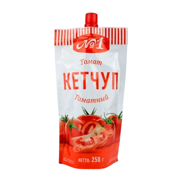 Кетчуп №1 томатный 250 г д/п PL1