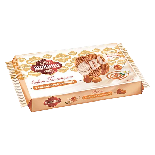 Вафли Яшкино с карамельной начинкой 290г
