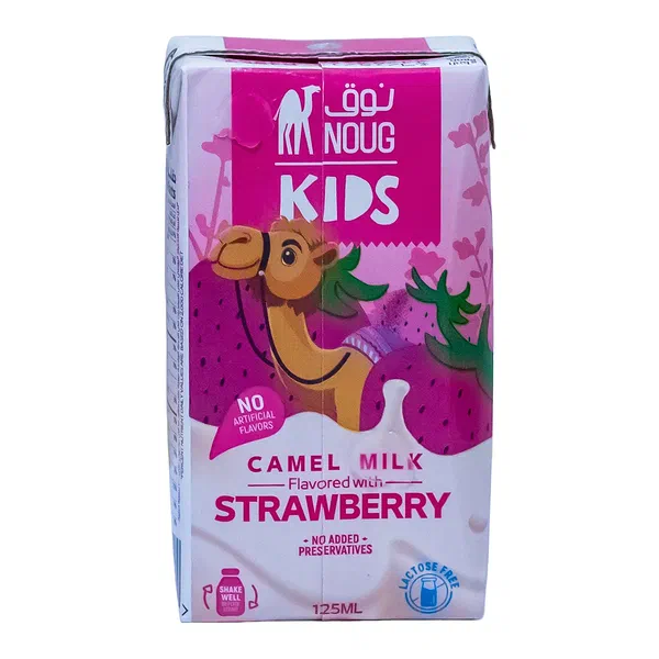 NOUG KID CAMEL STRAWBERRY MILK 125ML - KIDS STRAWBERRY CAMEL MILK
