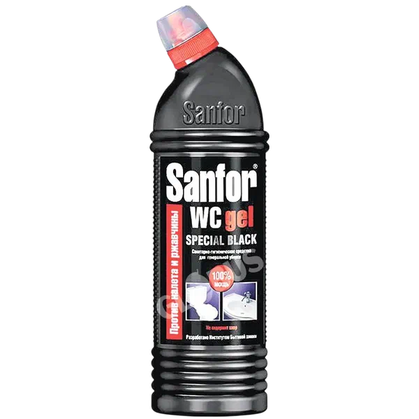 Гель д/чистки туал Sanfor Special black 1л GL