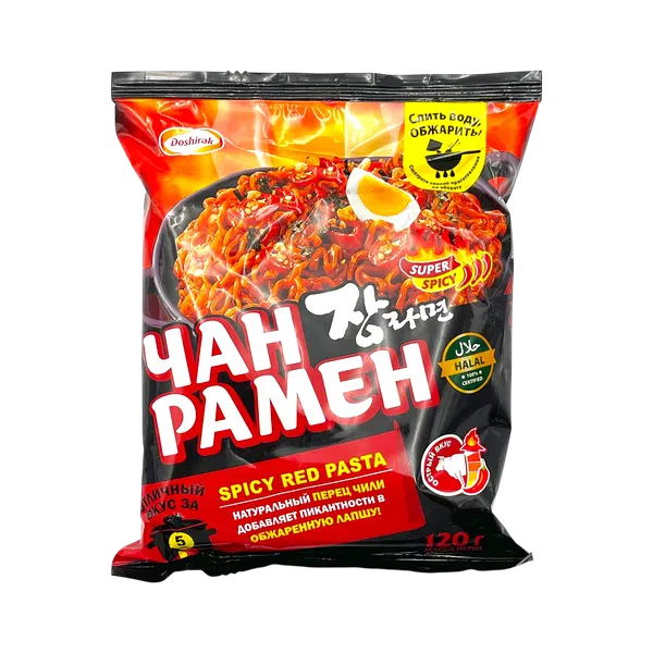 Вермишель б/п Чан Рамен Super Spicy острая жарен. 120г