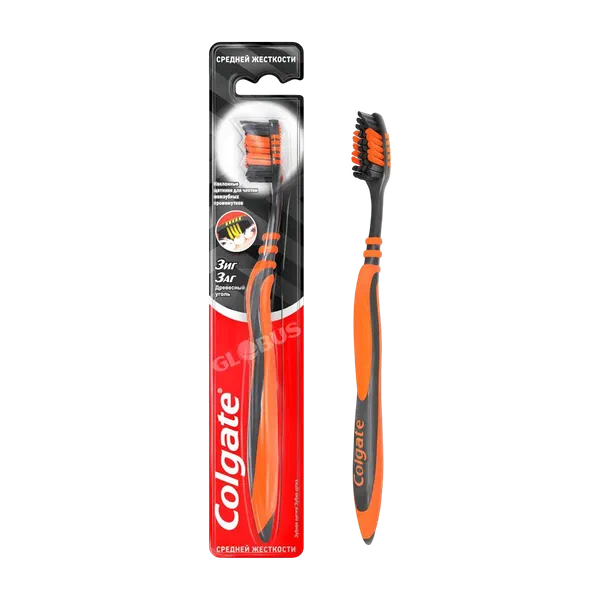 Щетка зубн Colgate ЗигЗаг Древ уголь средняя