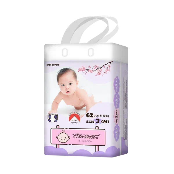 Подгузники детск Yokobaby M №3 Giga 62шт