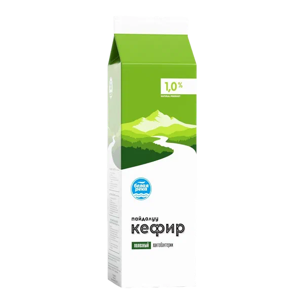 Кефир Белая Река 1% 900г РР
