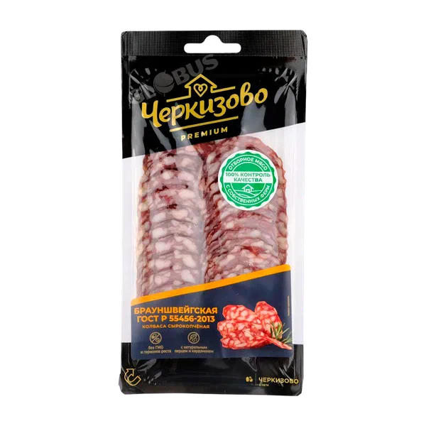 Колбаса Черкизово Брауншвейгская с/к нарезка 85г РЦ