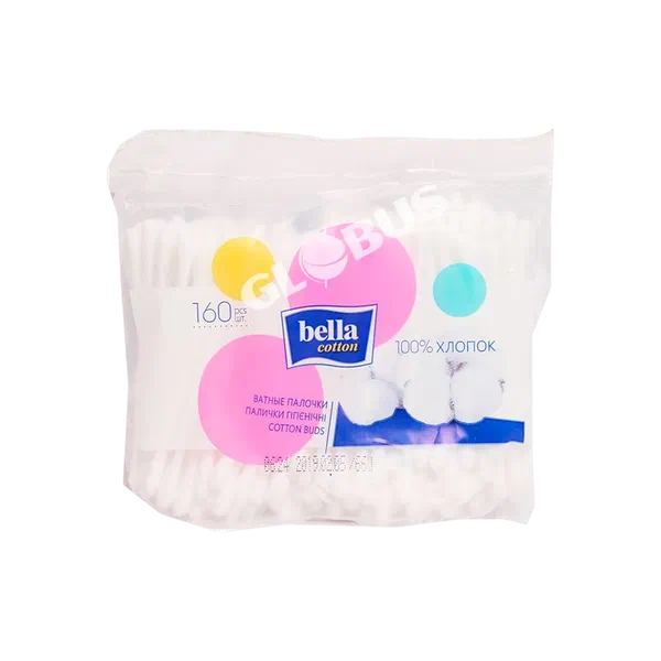 Палочки ватн Bella 160шт м/у