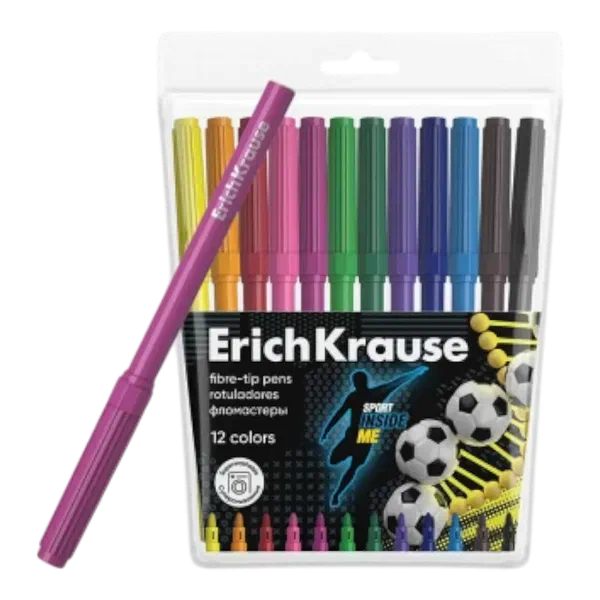 Фломастеры ErichKrause Sport Dna 12цв 61811