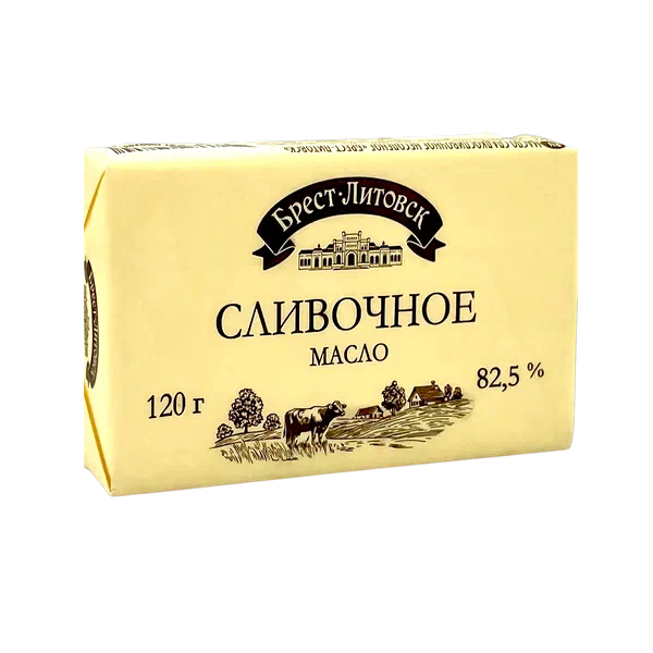 Масло сливочное Брест-Литовск 82,5% 120г