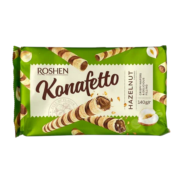 Roshen Konafetto вафли тутукчолору жангак 140г