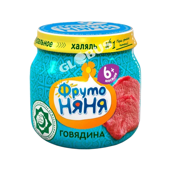 Пюре дет. Фруто Няня говядина с 6 мес 80г ст/б