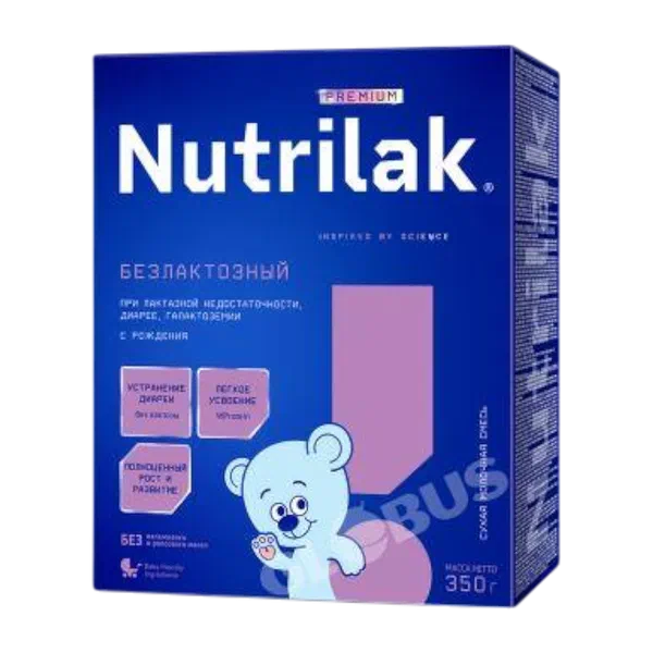 Смесь дет. Nutrilak Безлактозный с рож. 350г