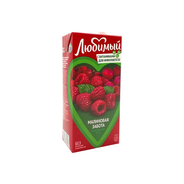Нектар Любимый Малиновая забота 0,91л т/п ВБД Кыргызстан 12