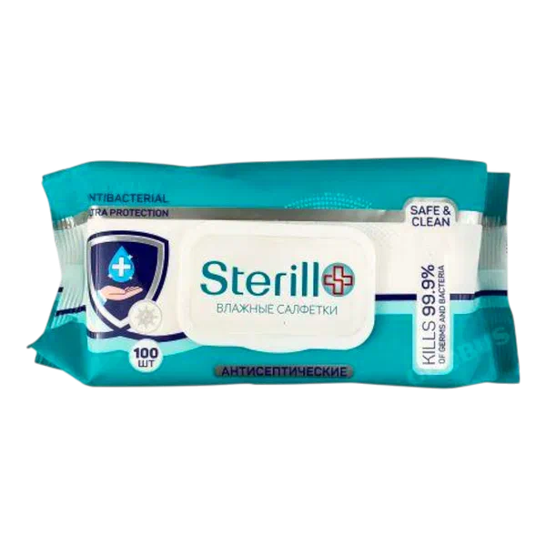 Салфетки влажн Flovell Sterill 100шт